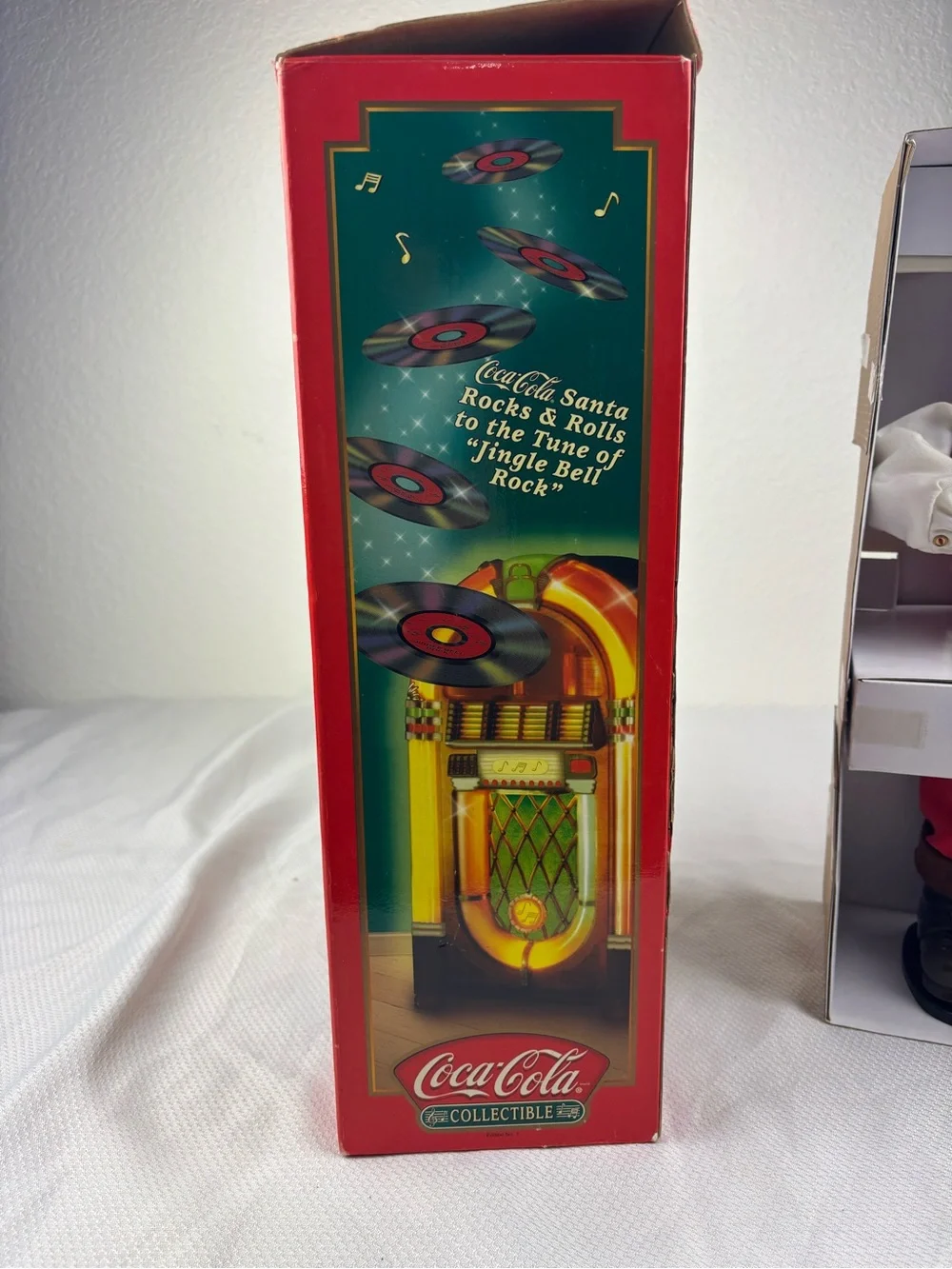 Vintage 16” Dancing Santa coca cola Santa Claus Jingle Bell Rock 1999 Tested